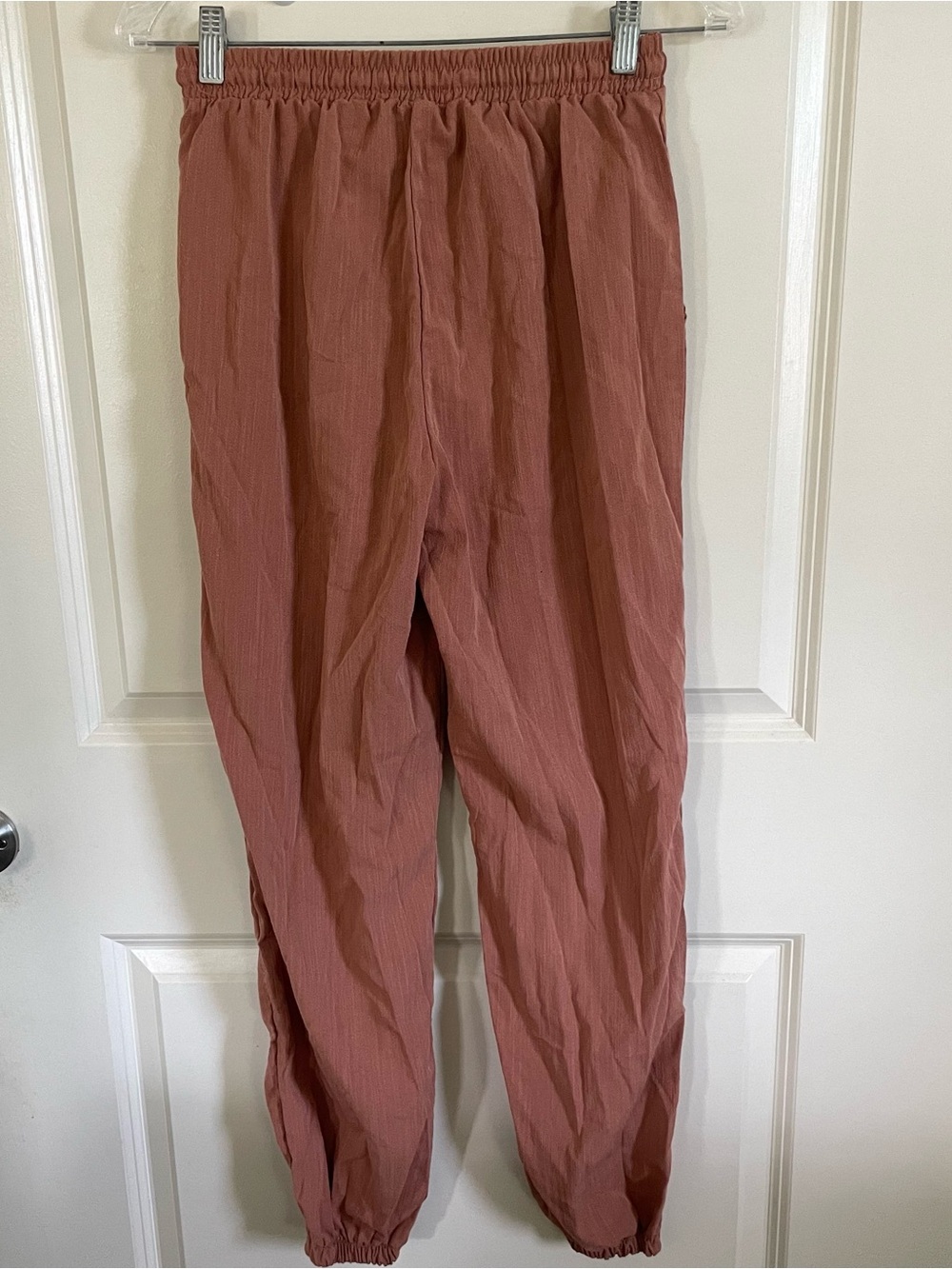 mahina Dusty Rose Elastic Waist Jogger Pants - Picture 6 of 8